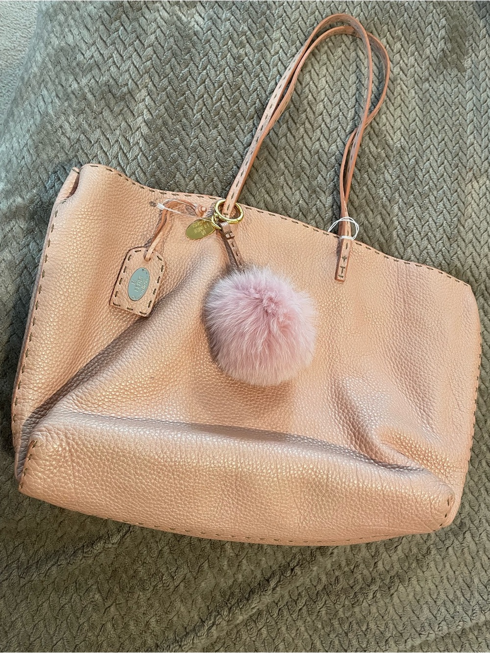 Fendi Selleria Calfskin Leather Tote Bag
